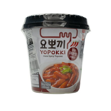 Koláčiky ryžové Topokki ostré cup 120g