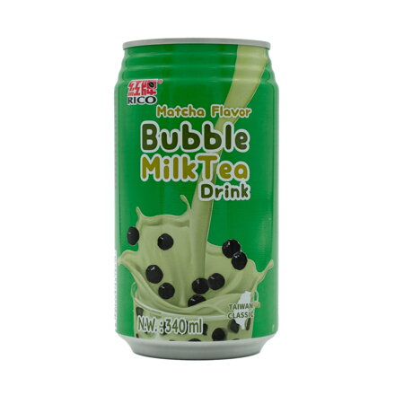 Buble Tea mliečny čaj s matcha príchuťou RICO 340ml