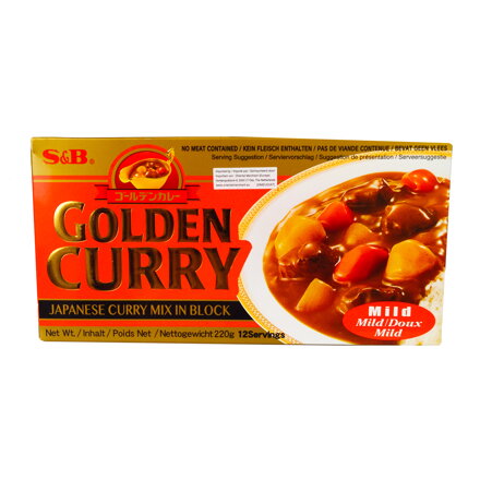Omáčka Golden Curry jemná 220g S&B