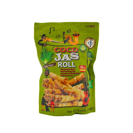 Rolky kokosovo-ryžové s príchuťou pandánu 100g