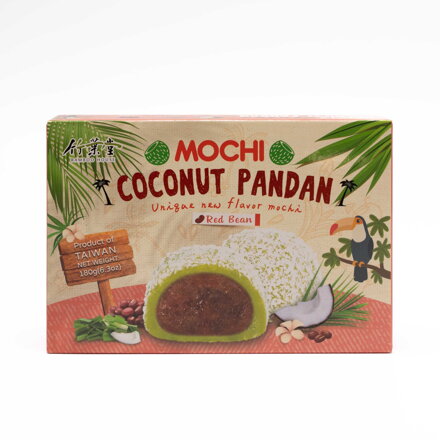 Koláčiky ryžové Mochi kokos pandán červená fazuľa 180g