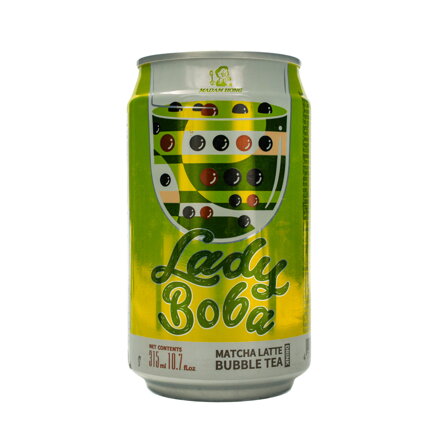 Bubble Tea s príchuťou Matcha Latte Lady Boba 315ml