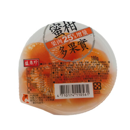 Želé ovocné s madarínkami 180 gr.