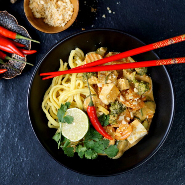 Tofu red curry