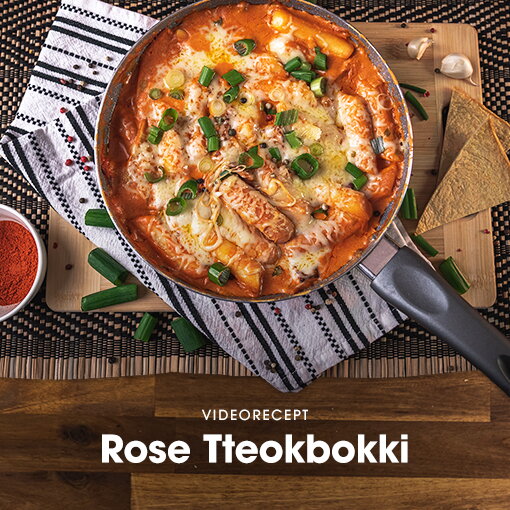 Kórejské Rose Tteokbokki