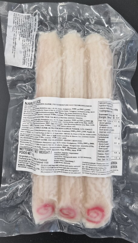 Fish cake - rybacie plátky Naruto mrazené 450g Fish cake - rybacie plátky Naruto mrazené 450g