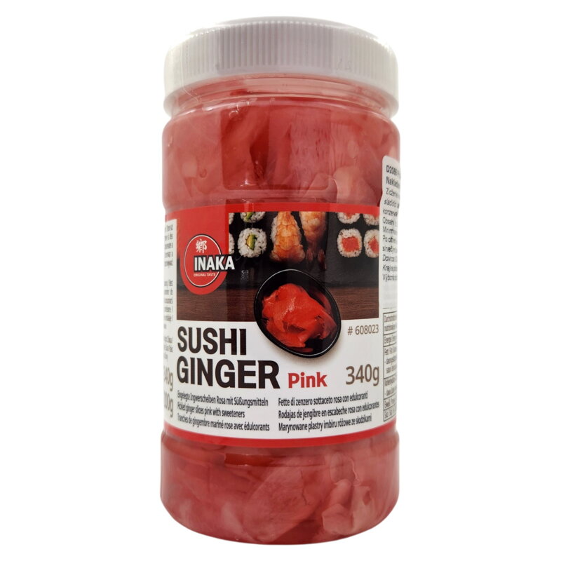 Zázvor ružový na sushi INAKA 340g