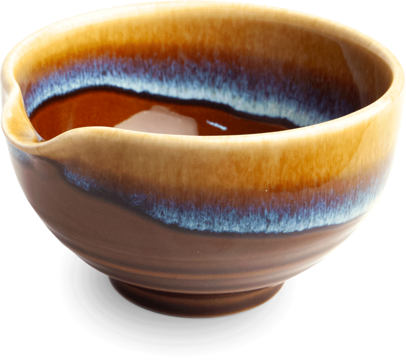 Porcelánová matcha miska Katakuchi hnedá 12,5cm