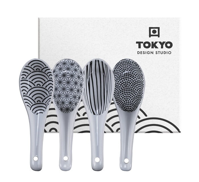 Lyžica porcelánová set 4ks