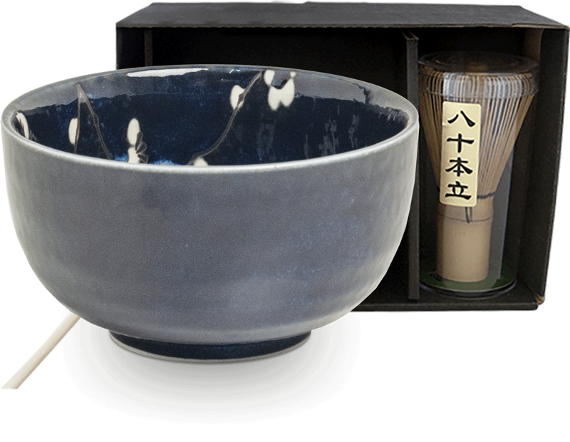 Set Matcha Hana blue EDO JAPAN