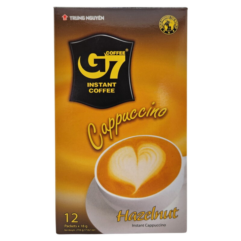 Instantná káva G7 Cappuccino Trung Nguyen lieskový orech 216g