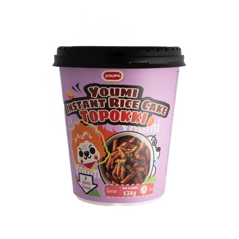 Koláčiky ryžové Topokki Jjajang cup Youmi 138g