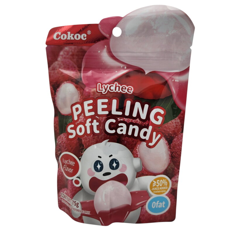 Cukríky gumené lúpateľné s príchuťou liči 75g