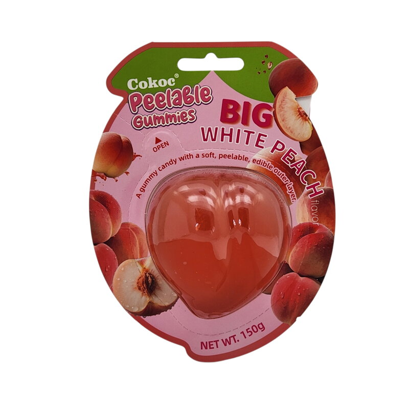 Cukrík gumený lúpateľný XL s broskyňovou príchuťou 150g