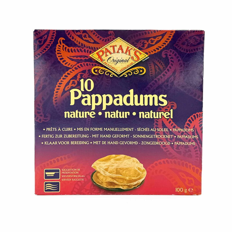 Papadum placky indické obyčajné PATAKS 100g