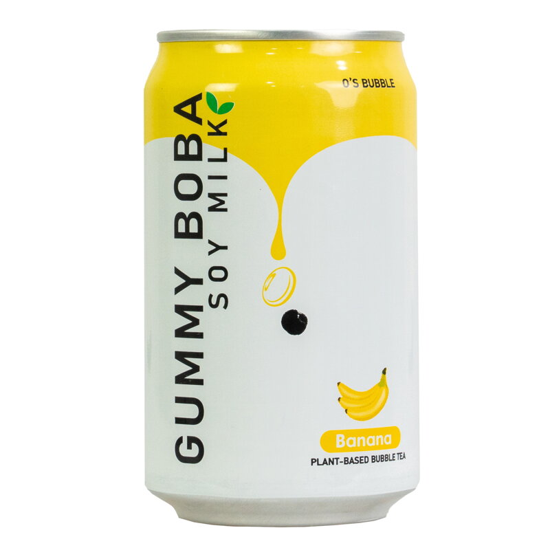 Nápoj O´s Bubble Gummy Boba sójové mlieko banán 315ml