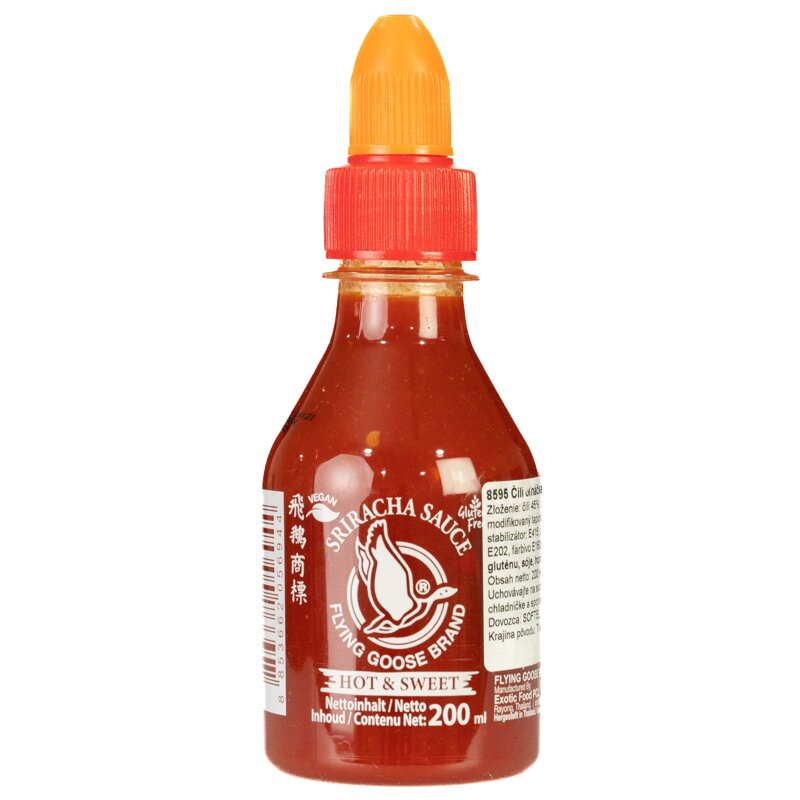 Čili omáčka Sriracha ostrosladká FGB 200ml