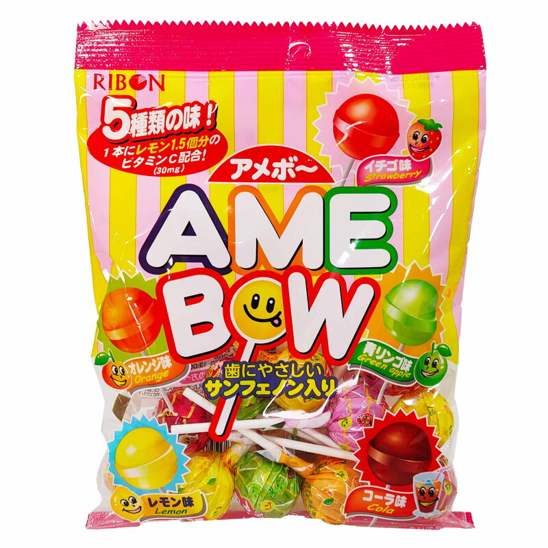 Lízanky Amebow RIBON 125g