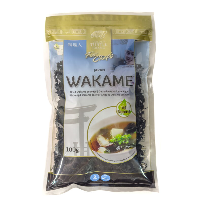 Riasy sušené Wakame GOLDEN TURTLE BRAND 100g