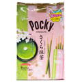 Tyčinky Pocky Sakura Matcha GLICO 114,3g