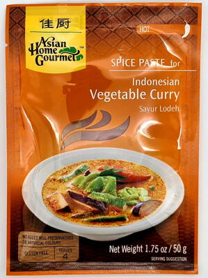 Pasta hot na Indonesian Vegetable Curry AHG 50g